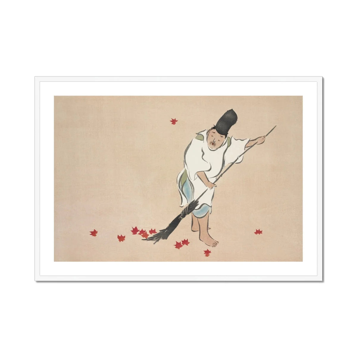 Raking - Kamisaka Sekka Meiji Woodblock Art Print Posters Prints & Visual Artwork