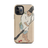 Raking - Kamisaka Sekka Rinpa Art Iphone Case, 11 Pro / Matte, Phone Case Japanese Art