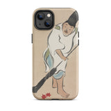 Raking - Kamisaka Sekka Rinpa Art Iphone Case, 14 Plus / Matte, Phone Case Japanese Art