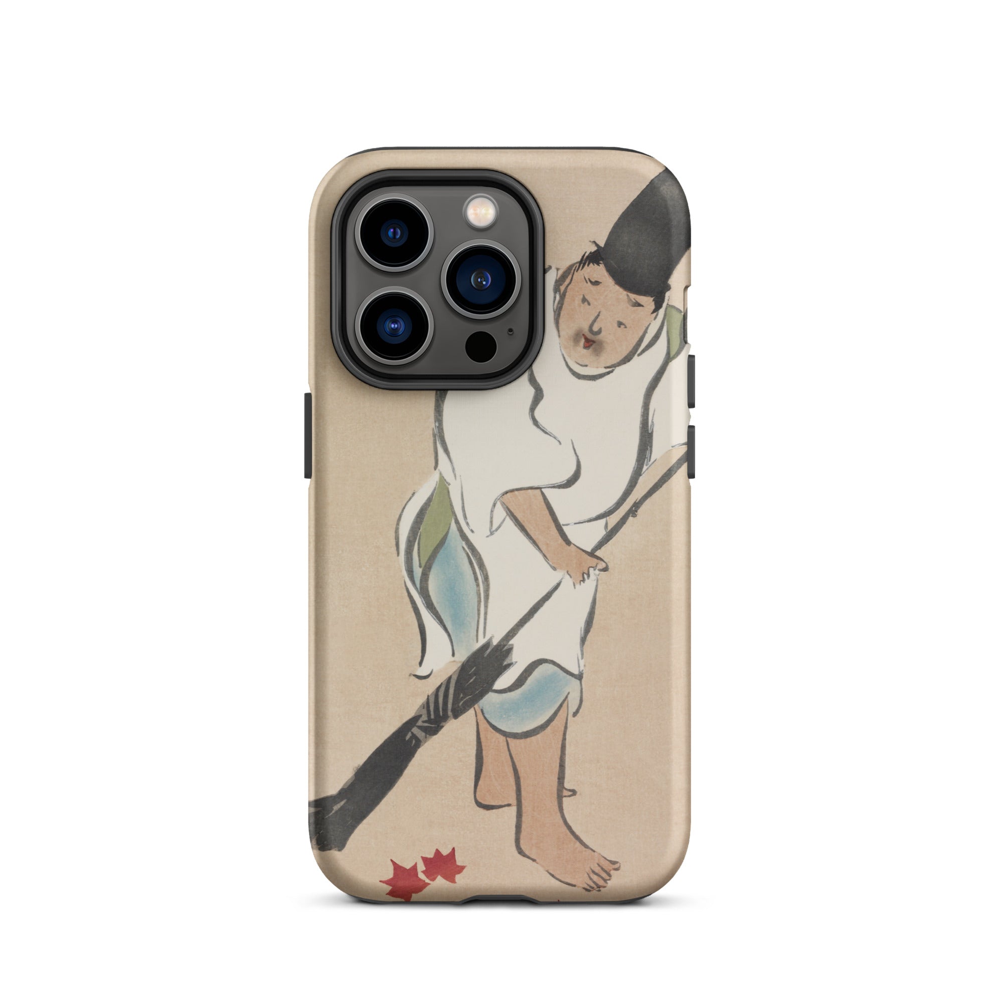 Raking Kamisaka Sekka Rinpa Art Iphone Case, 14 Pro / Matte, Phone Case Japanese Art