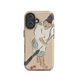 Raking - Kamisaka Sekka Rinpa Art Iphone Case, 16 / Matte, Phone Case Japanese Art