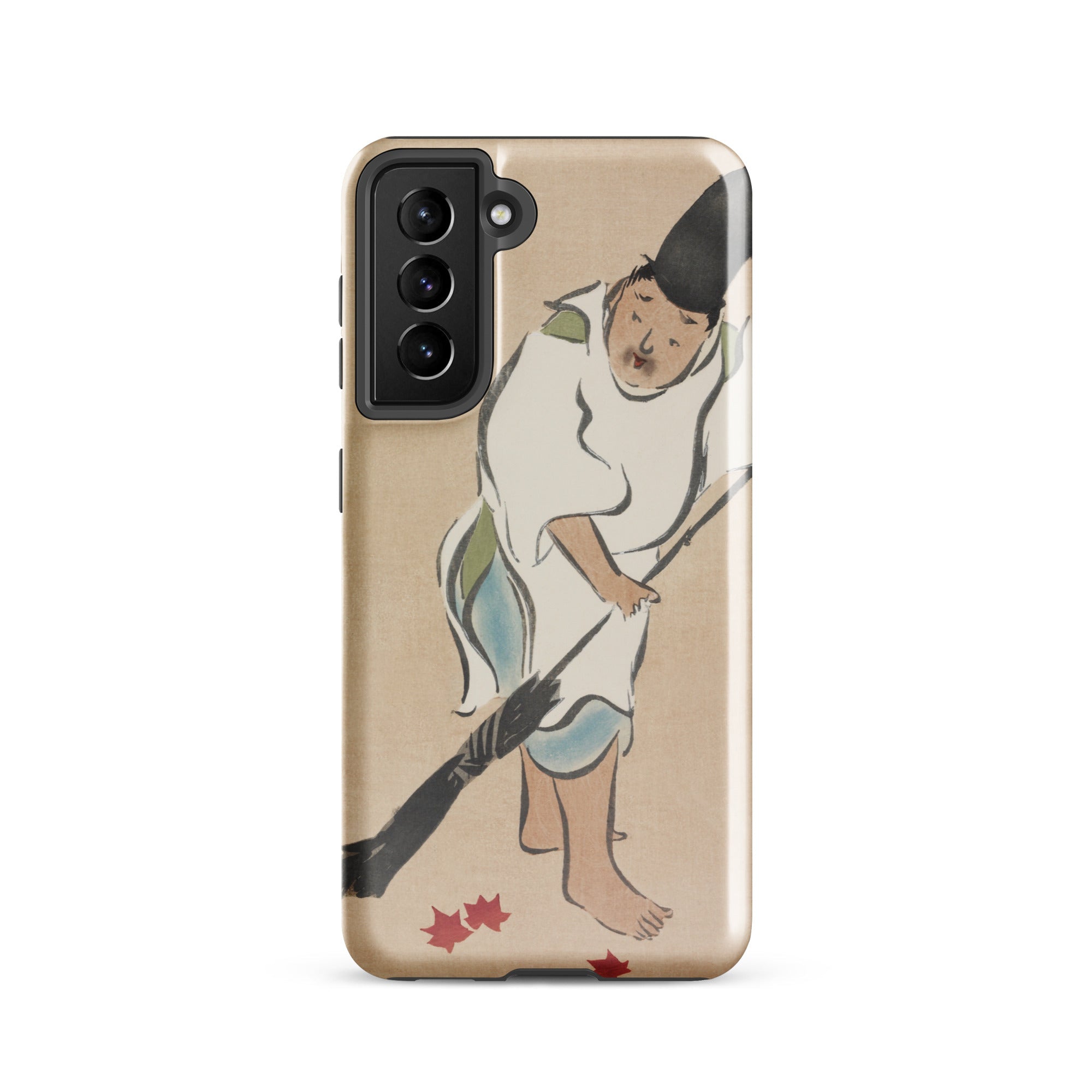 Raking Kamisaka Sekka Rinpa Art Samsung Case, Galaxy S21 / Matte, Smartphone Case Japanese Art