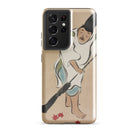 Raking Kamisaka Sekka Rinpa Art Samsung Case, Galaxy S21 Ultra / Matte, Smartphone Case Whimsical Traditional Japanese Style Illustration