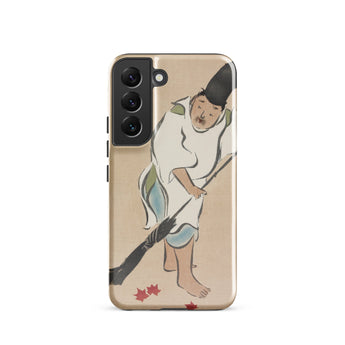 Raking - Kamisaka Sekka Rinpa Art Samsung Case, Galaxy S22 / Matte, Phone Case Traditional Japanese Painting Man Autumn Leaves