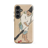 Raking - Kamisaka Sekka Rinpa Art Samsung Case, Galaxy S24 Plus / Matte, Smartphone Case Traditional Japanese Painting Person Autumn Leaves
