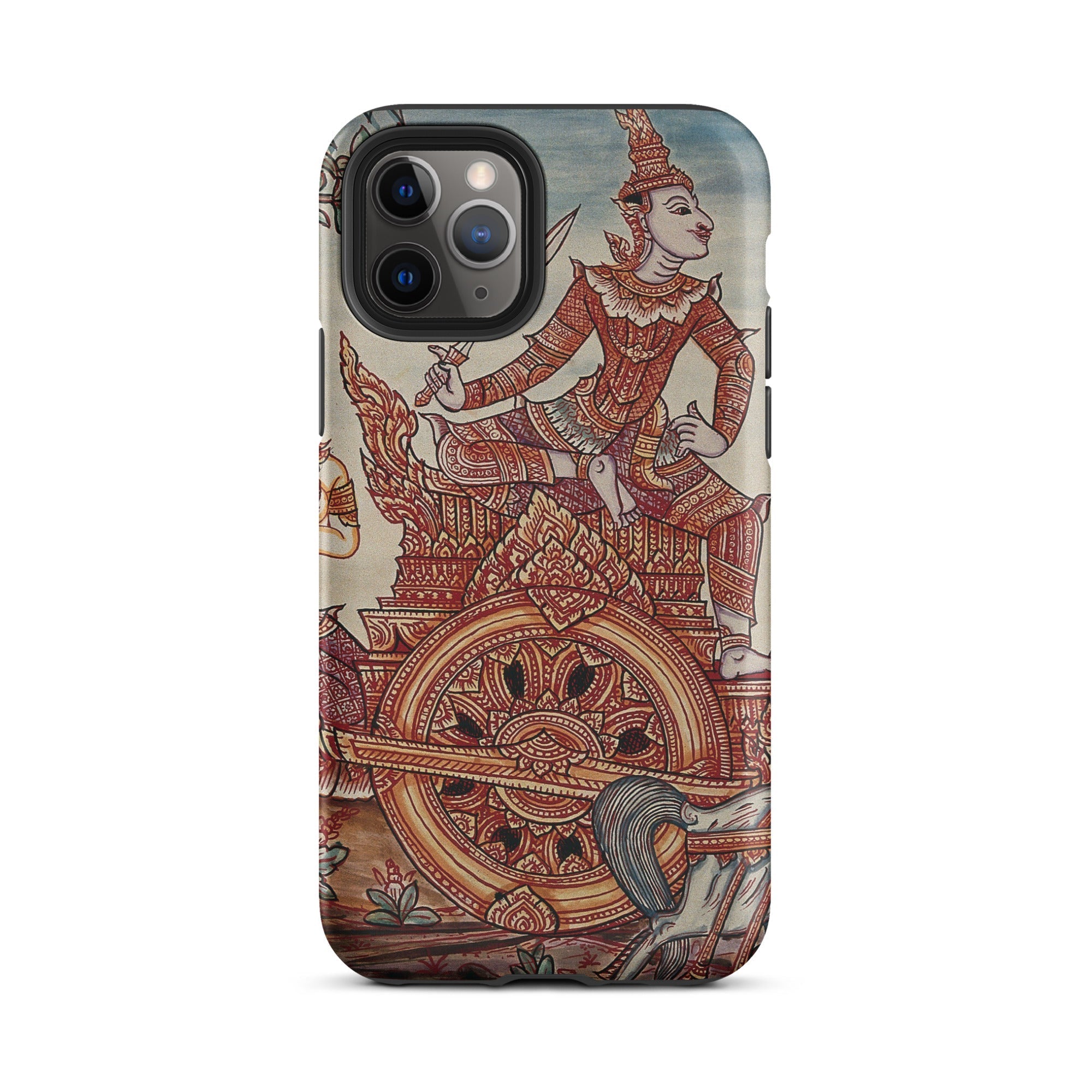 Rama’s Chariot Thai Ramayana Mural Iphone Case, 11 Pro / Matte, Phone Case Chariot Design