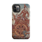 Rama’s Chariot Thai Ramayana Mural Iphone Case, 11 Pro Max / Matte, Phone Case Asian Art