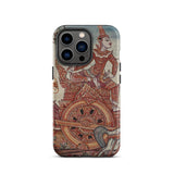 Rama’s Chariot - Thai Ramayana Mural Iphone Case, 13 Pro / Matte, Ornate Phone Case Chariot Design
