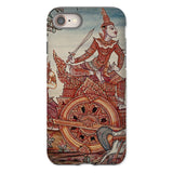 Rama’s Chariot - Thai Ramayana Mural Iphone Case, 8 / Matte, Phone Case Chariot Art
