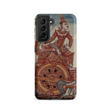 Rama’s Chariot - Thai Ramayana Mural Phone Case, Samsung Galaxy S21 / Matte, Mobile Cases, Toby Leon