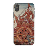 Rama’s Chariot - Thai Ramayana Mural Iphone Case, Xs / Matte, Ornate Phone Case Chariot Art