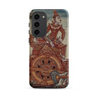 Rama’s Chariot Thai Ramayana Mural Samsung Case, Galaxy S23 Plus / Matte, Smartphone Case Traditional Thai Art Deity Chariot