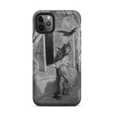 The Raven Edgar Allan Poe - Gustave Dore Iphone Case, 11 Pro Max / Matte, Black White Edgar Allan Poe-themed Iphone Case