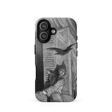 The Raven Edgar Allan Poe - Gustave Dore Phone Case Iphone 17 / Matte Black White Edgar Allan Poe Phone Case Raven Gustave Doré’s