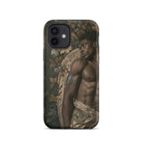 Raziel - Gay Black Angel Art Iphone Case, 12 / Matte, Phone Case Shirtless Man Design