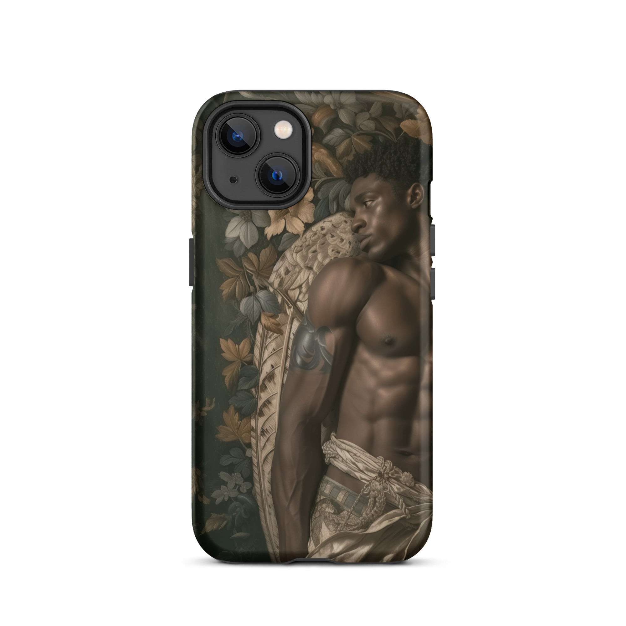 Raziel Gay Black Angel Art Iphone Case, 13 / Matte, Phone Case Shirtless Man Design