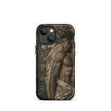 Raziel - Gay Black Angel Art Iphone Case, 13 Mini / Matte, Artistic Phone Case Muscular Figure