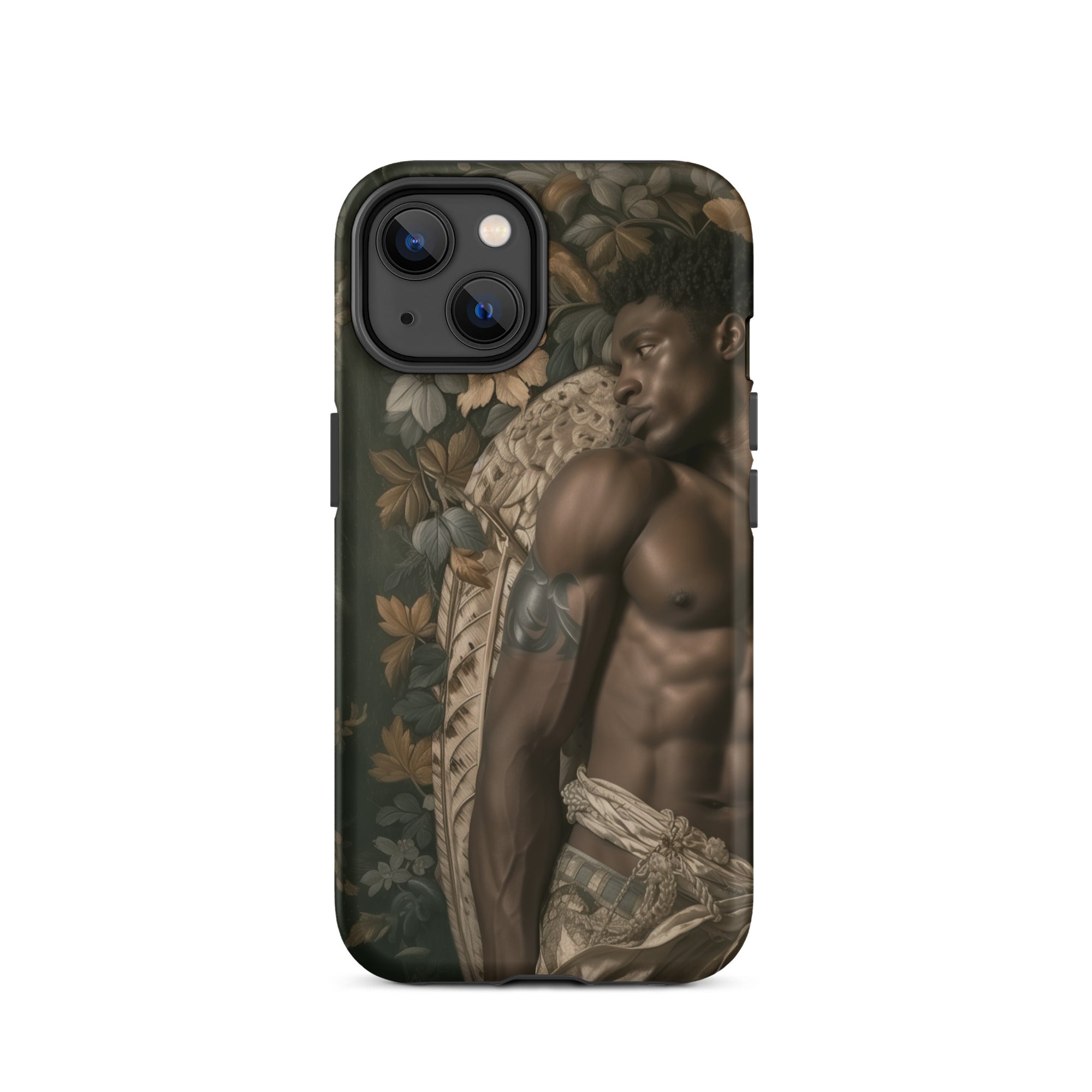 Raziel Gay Black Angel Art Iphone Case, 14 / Matte, Artistic Phone Case