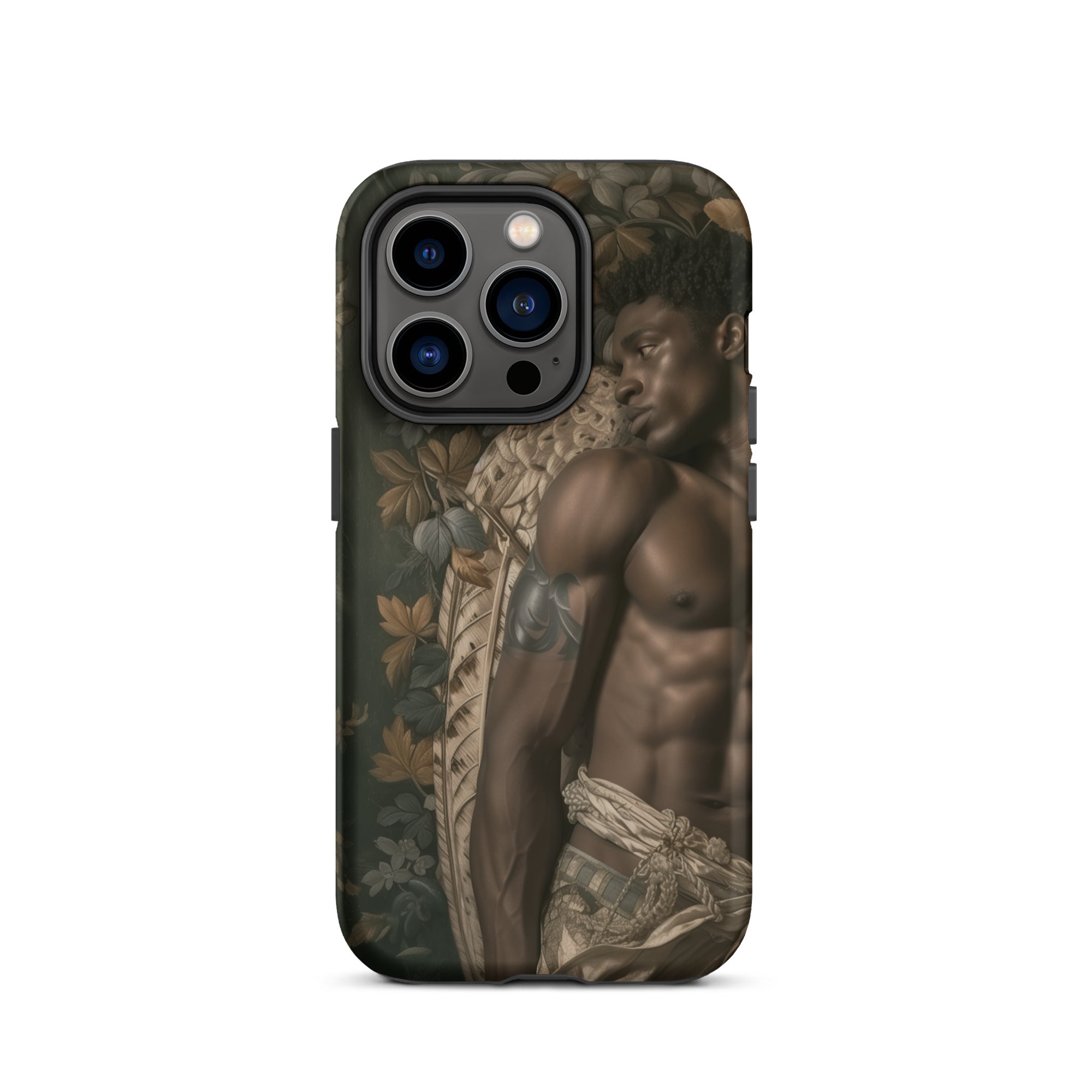 Raziel Gay Black Angel Art Iphone Case, 14 Pro / Matte, Artistic Phone Case