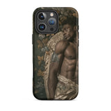 Raziel - Gay Black Angel Art Iphone Case, 16 Pro Max / Matte, Phone Case Classical Art