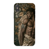 Raziel - Gay Black Angel Art Iphone Case, x / Matte, Phone Case Classical-style Artistic Portrait Dramatic Lighting Draped