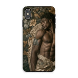 Raziel - Gay Black Angel Art Iphone Case, Xs Max / Matte, Phone Case Artistic Portrait Photograph Classical Renaissance-style Aesthetics