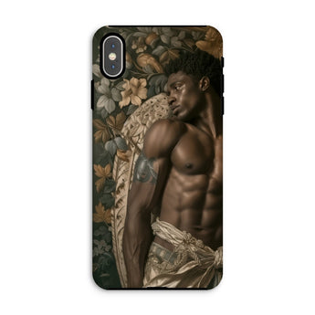 Raziel - Gay Black Angel Art Iphone Case, Xs Max / Matte, Phone Case Artistic Portrait Photograph Classical Renaissance-style Aesthetics