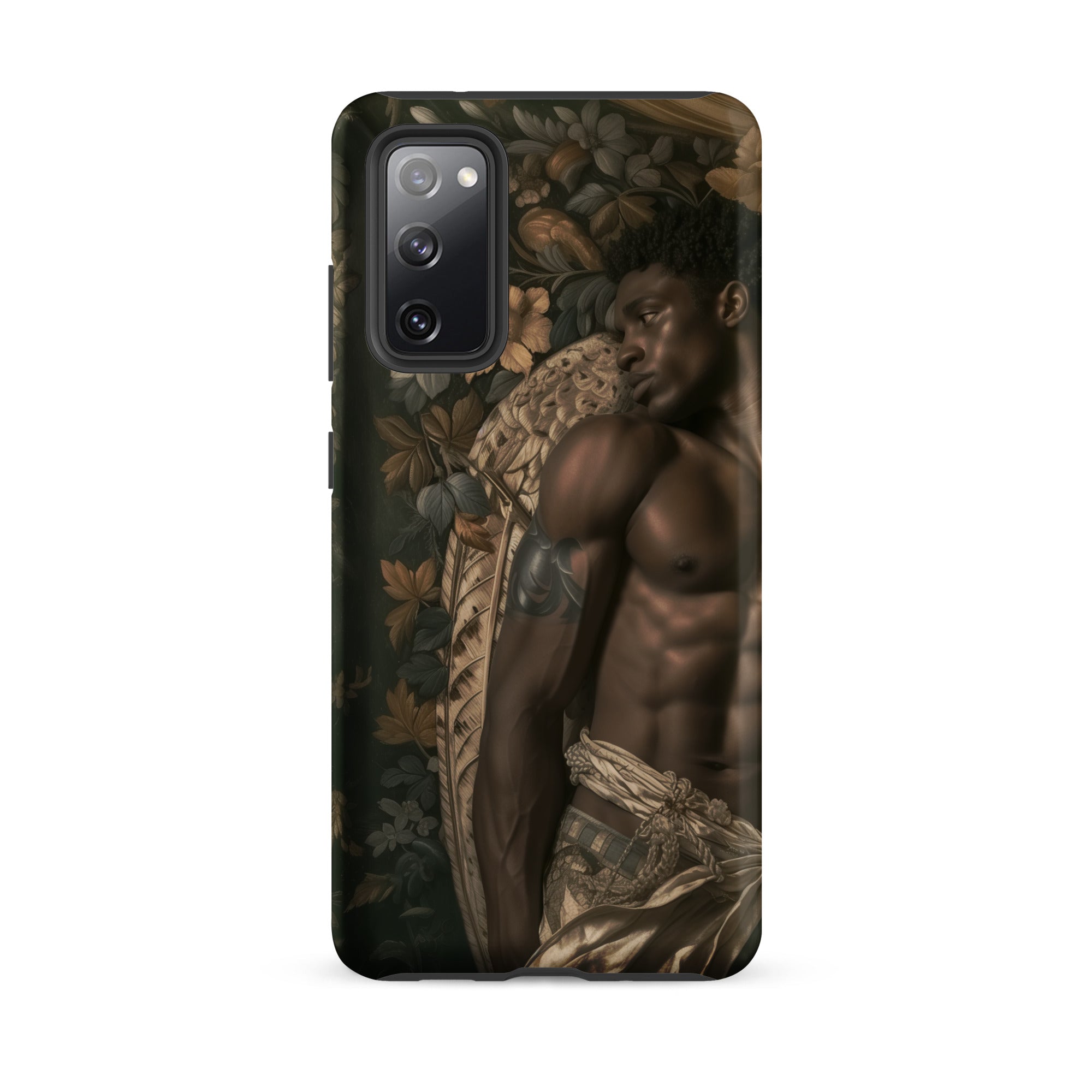 Raziel Gay Black Angel Art Samsung Case, Galaxy S20 Fe / Matte, Black Phone Case Classical Painting Man