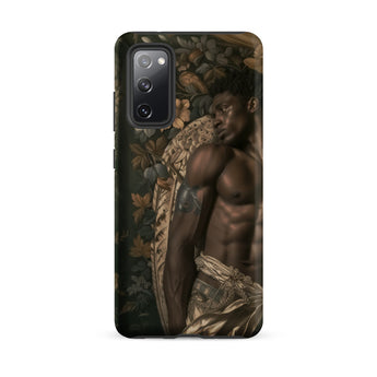 Raziel - Gay Black Angel Art Samsung Case, Galaxy S20 Fe / Matte, Black Phone Case Classical Painting Man