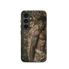 Raziel Gay Black Angel Art Samsung Case, Galaxy S24 / Matte, Black Smartphone Case Muscular Man Wings