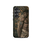Raziel Gay Black Angel Art Samsung Case, Galaxy S25 / Matte, Phone Case Classical Style Painting Muscular Man
