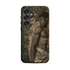 Raziel Gay Black Angel Art Samsung Case, Galaxy S25 Plus / Matte, Smartphone Case Classical Painting Muscular Man Dark Skin