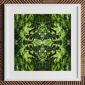 Reach Out - Contemporary Botanical Op Art Print