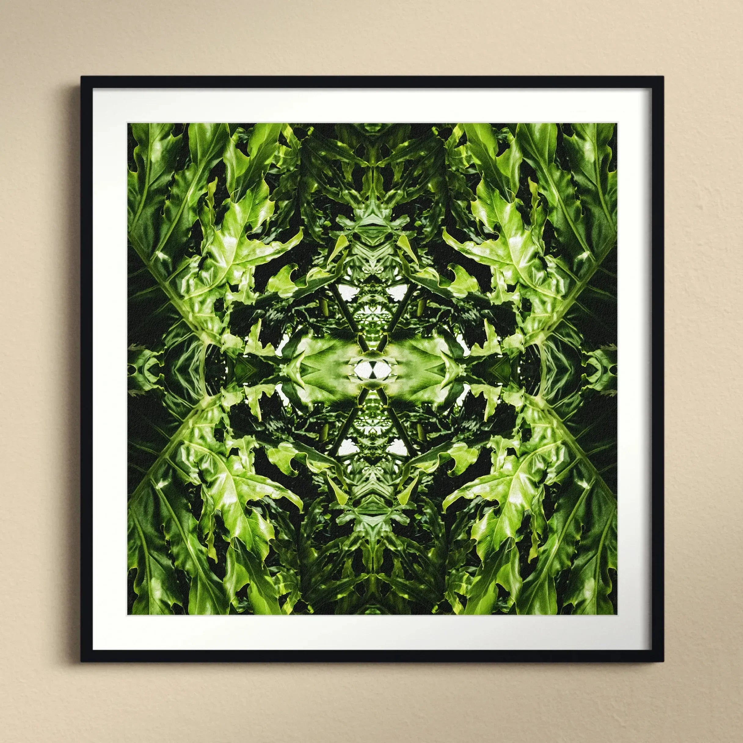 Reach out - Contemporary Botanical Op Art Print