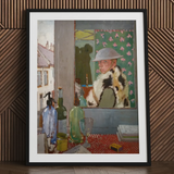 Ready to Start - William Orpen Art Print / Canvas Black-framed Art Print Painted Portrait Boy White Helmet William Orpen’s Ready, Orpen