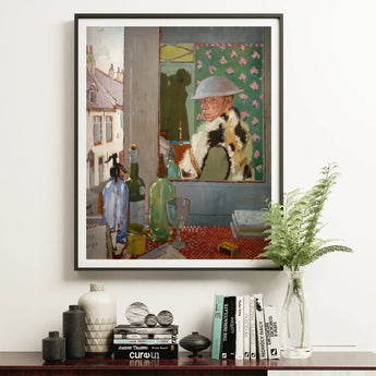 Ready to Start - William Orpen Art Print / Canvas Framed Painting Boy White Helmet Fur-lined Coat Set William Orpen’s Ready, Orpen Art,
