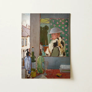 Ready to Start - William Orpen Art Print / Canvas Framed Painting Soldier Grey Helmet Fur-lined Coat Set William Orpen’s Ready, Orpen Art,