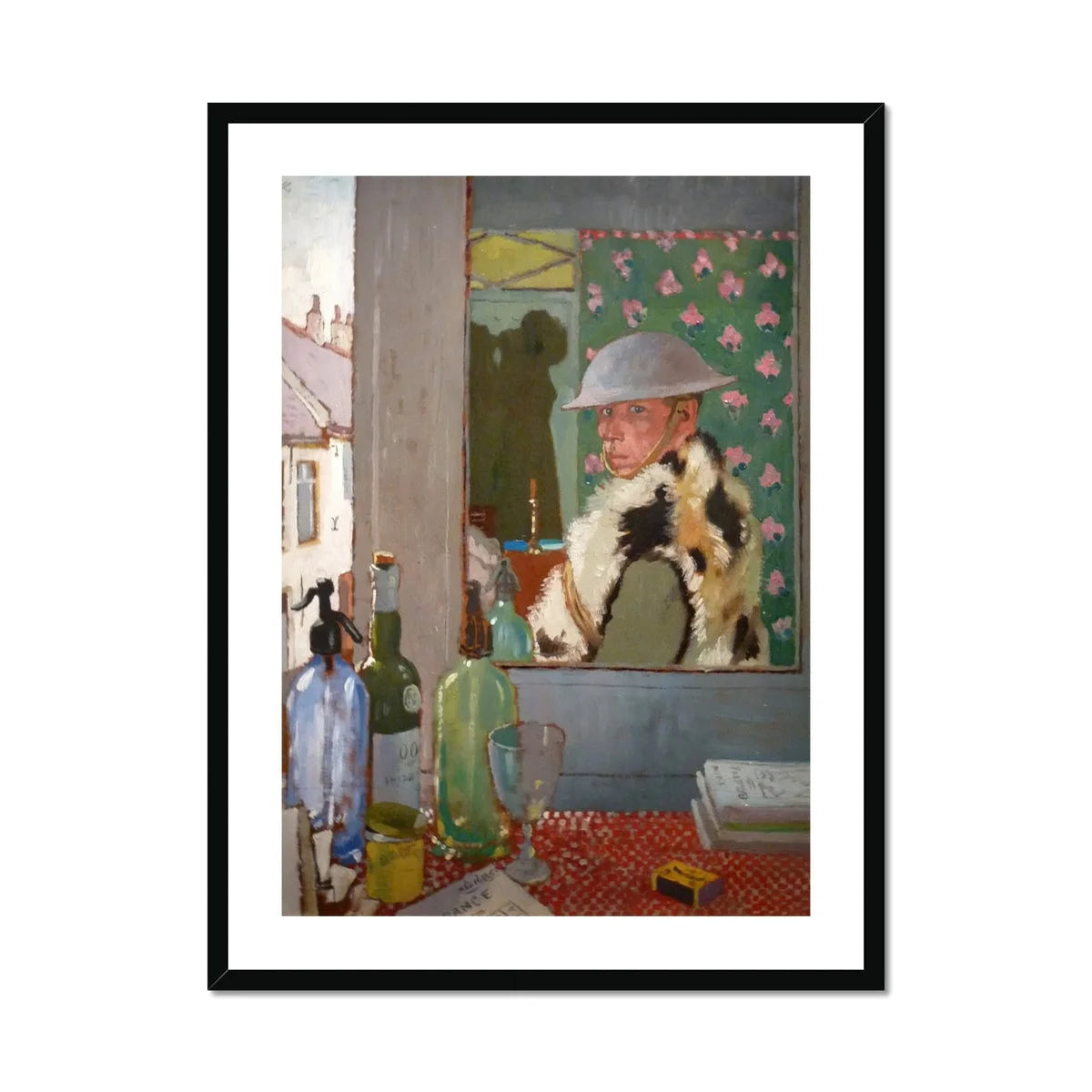 Ready to Start - William Orpen Art Print, Framed Vintage Photograph Hat Cats