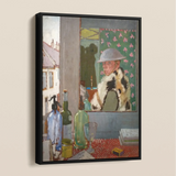 Ready to Start - William Orpen Portrait Art Framed Canvas, Framed Artwork Military Helmet Bottles Table