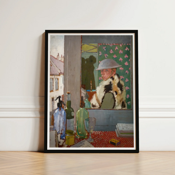 Ready to Start - William Orpen Art Print / Canvas Framed Painting Man Grey Hat Fur-trimmed Coat Set Orpen’s, Wartime Whiskey Prints