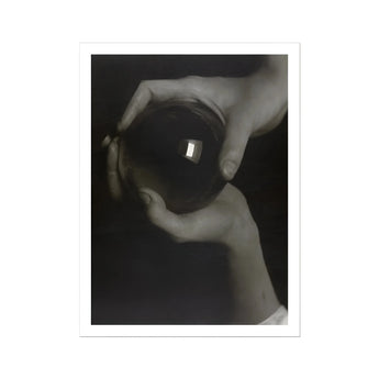 Rebecca Salsbury Strand - Alfred Stieglitz Art Print, 24x32’’ / 61x81cm / Unframed, Two Hands Delicately Dark Spherical Object