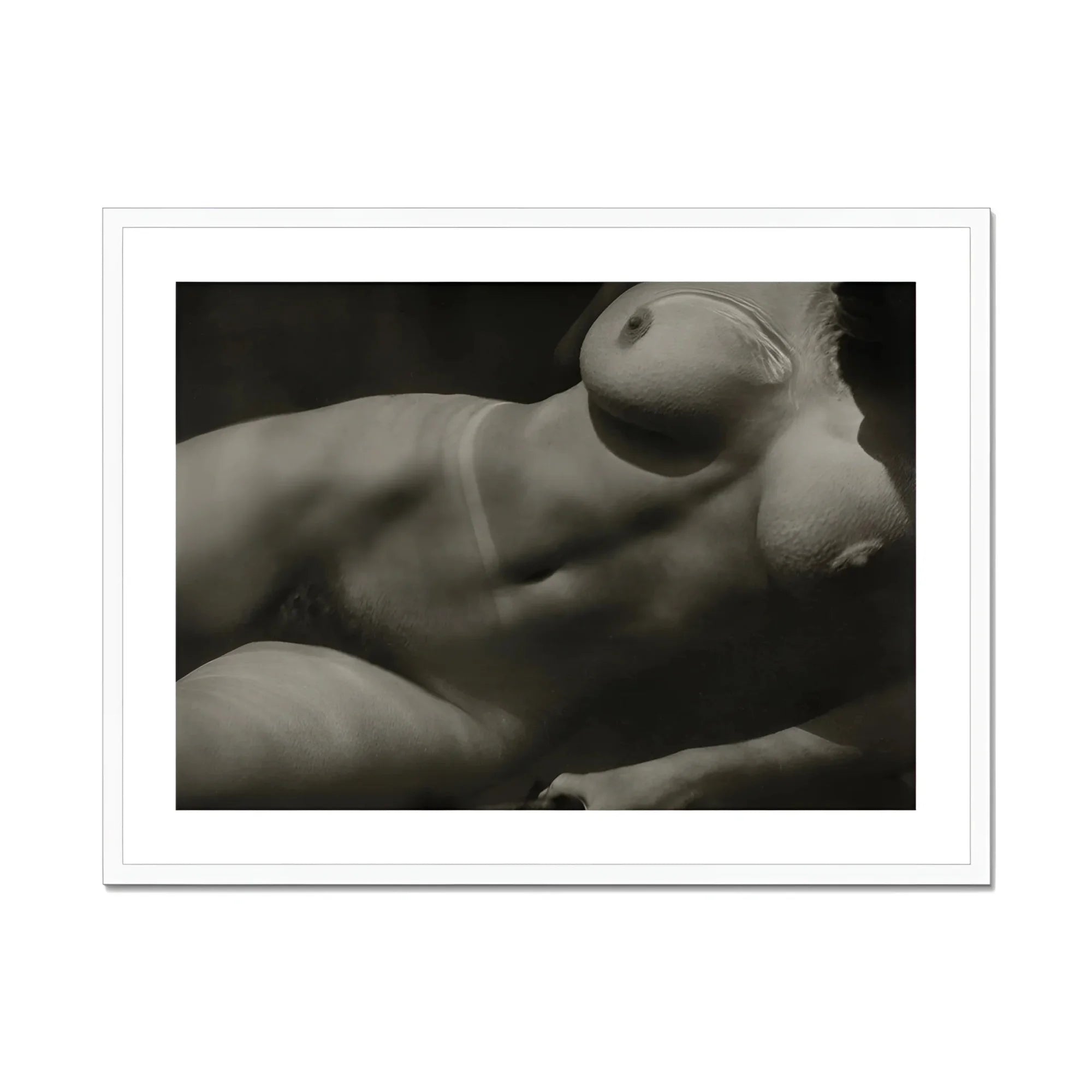 Rebecca Salsbury Strand - Alfred Stieglitz Art Print, Artistic Black White Photograph Nude Torso Pose