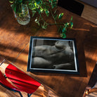 Rebecca Salsbury Strand - Alfred Stieglitz Art Print, Black-framed Artistic Nude Photograph Wooden Surface