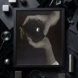 Rebecca Salsbury Strand - Alfred Stieglitz Art Print / Canvas Black-framed Photograph Two Hands Reflective Dark Glass Orb Alfred Stieglitz,