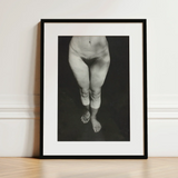 Rebecca Salsbury Strand - Alfred Stieglitz Art Print / Canvas Black-framed Black-and-white Photographic Print Nude Figure’s Lower Body