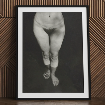 Rebecca Salsbury Strand - Alfred Stieglitz Art Print / Canvas Black-framed Black-and-white Photographic Print Nude Figure’s Lower Body