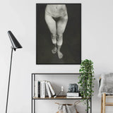 Rebecca Salsbury Strand - Alfred Stieglitz Art Print / Canvas Black-framed Black-and-white Photographic Art Print Pair Bare Legs Alfred
