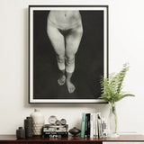 Rebecca Salsbury Strand - Alfred Stieglitz Art Print / Canvas Black-and-white Framed Photograph Nude Human Figure’s Legs Feet Alfred