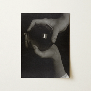 Rebecca Salsbury Strand - Alfred Stieglitz Art Print / Canvas Black-and-white Photograph Hands Reflective Glass Sphere Alfred Stieglitz,