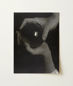 Black-and-white Photograph Hands Reflective Glass Sphere Alfred Stieglitz, Rebecca Strand, Crystal Ball